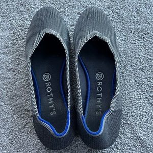 Rothy’s Grey Birdseye Round Flat Size 9